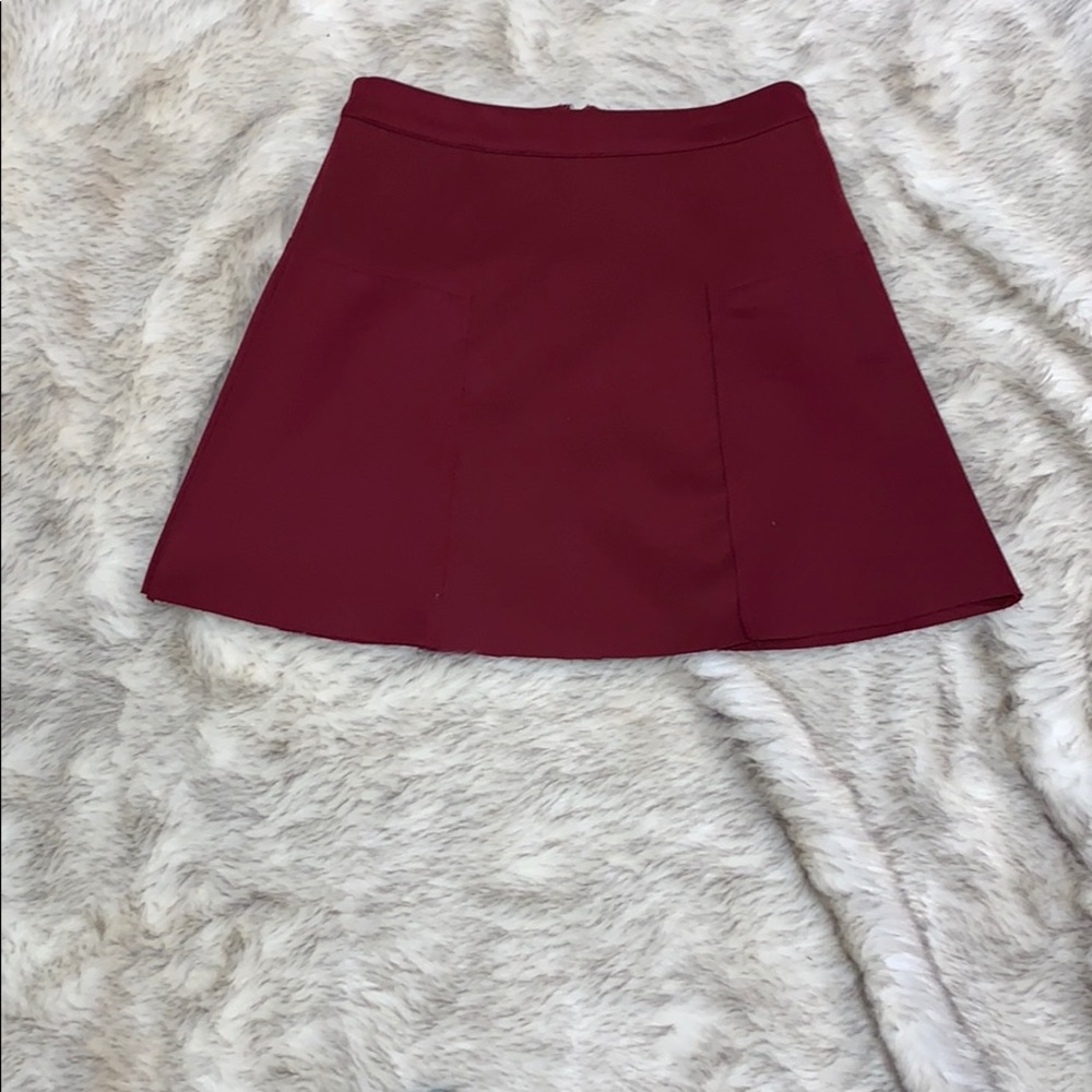 Maroon skater skirt